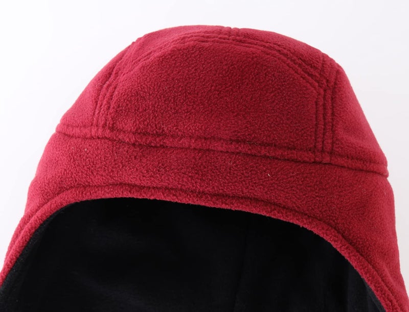 Home Prefer Womens Winter Hats Earflap Beanie Snow Ski Caps Warm Hat for Girls Wine Red - Image 5